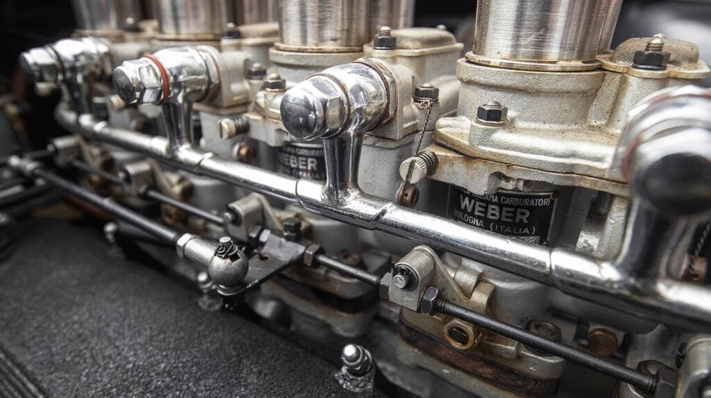 El motor del Ferrari 250 GTO era un V12 a 60° Colombo atmosférico, de 2953 cm³ (3 litros) de cilindrada,