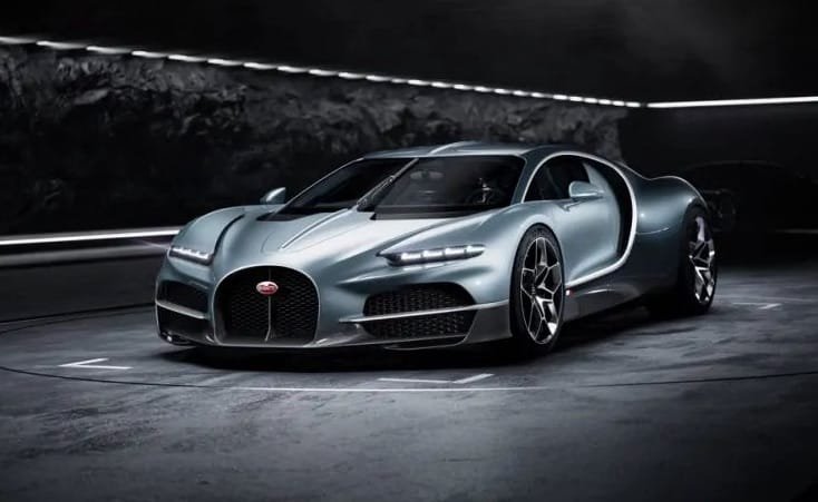 El nuevo Bugatti Tourbillon con un motor híbrido de V16 de 1800hp y 550Km/h.