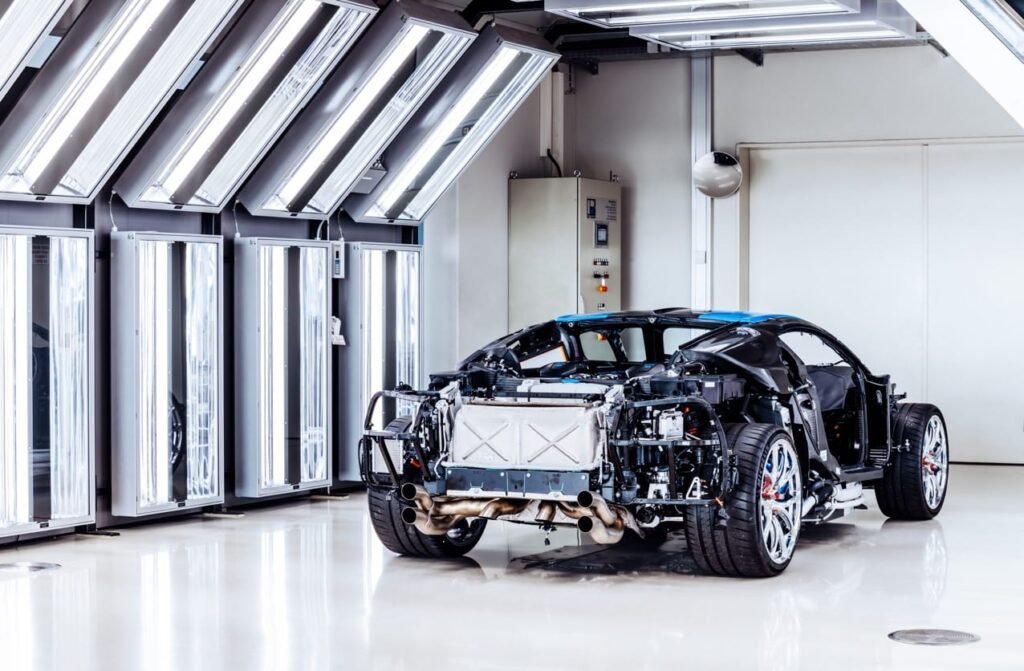 Chasis del Ensamblaje Motor W16 de 8.0 litros de Bugatti de 1500 CV | EUROPA