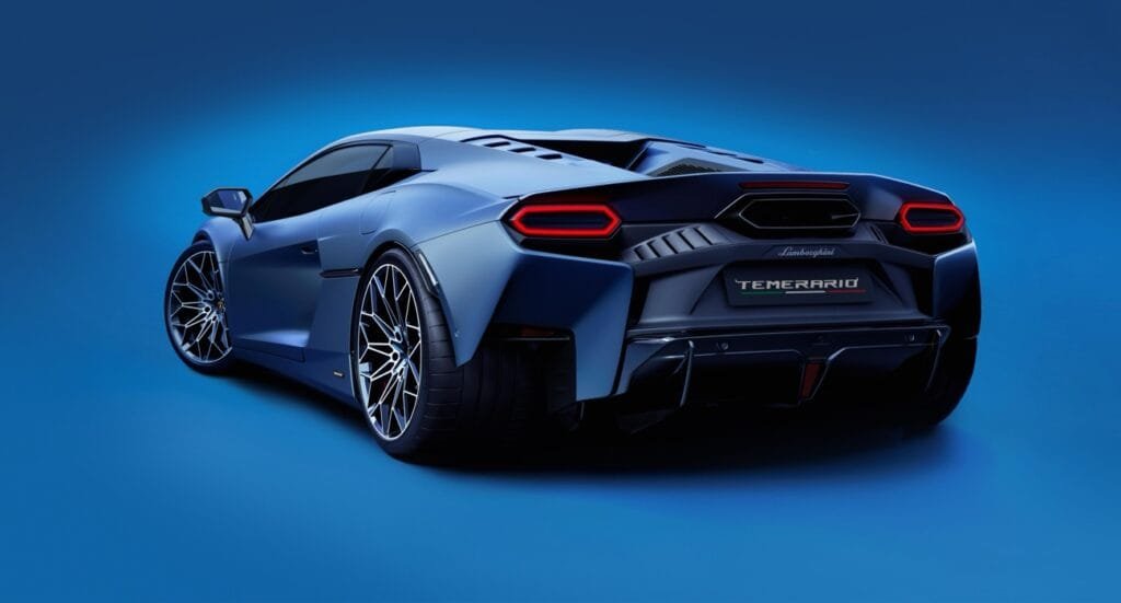 Exterior azul estudio Lamborghini Temerario | EUROPACOCHE