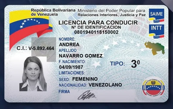 Nuevo Formato de Licencia de Conducir de Venezuela INTT 2024 | EUROPACOCHE