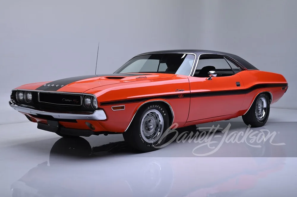 Barrett Jackson presenta el Dodge Challenger R/T 1970 para la subasta.