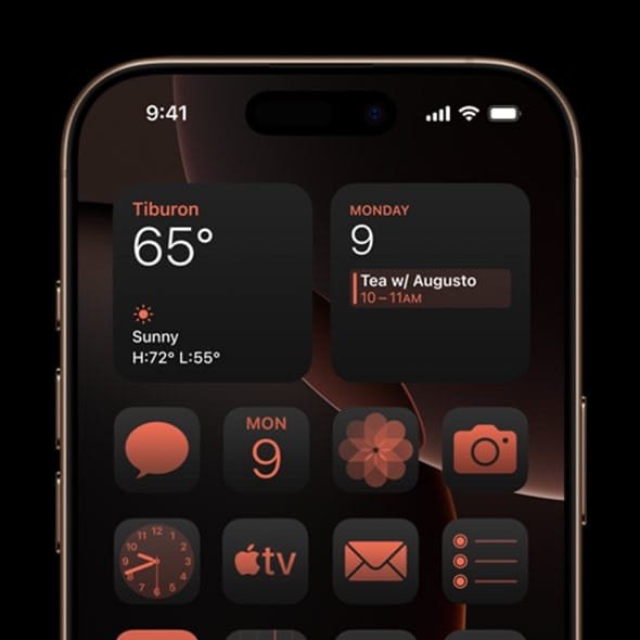 Pantalla iconos iPhone 16, iPhone 16 Plus, iPhone 16 Pro, y iPhone 16 Pro Max | EUROPACOCHE