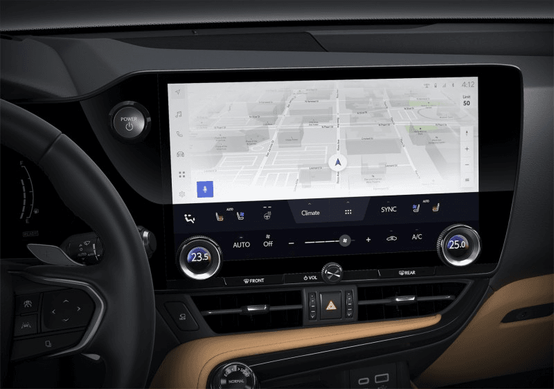 Pantalla interior Lexus NX 2023 | EUROPACOCHE.COM