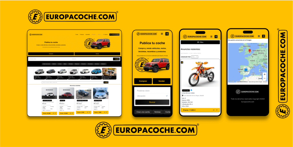 Oportunidad única de inversión: Europacoche.com está en venta. Incluye dominio, web, marca y soporte técnico por 1 año. Un activo exclusivo del mundo del motor listo para crecer.