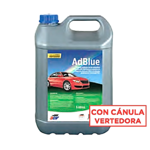AdBlue 3CV 5 litros con cánula vertedora para coches diésel Euro 6. Fácil de usar, reduce emisiones y protege el motor.