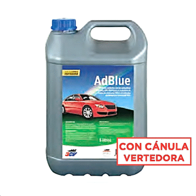 AdBlue 3CV 5 litros con cánula vertedora para coches diésel Euro 6. Fácil de usar, reduce emisiones y protege el motor.