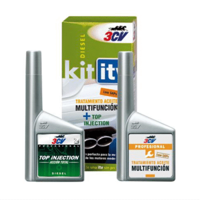 Kit ITV Diésel Low SAP’s: limpia inyectores, mejora la combustión, reduce humos y hollín, optimiza compresión y protege el motor. ITV sin problemas y mayor rendimiento.