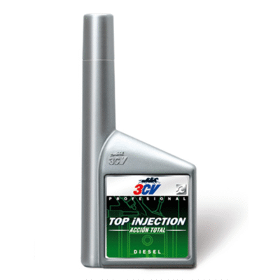 Mejora el rendimiento de tu motor diésel con Top Injection Diésel 3CV. Limpia inyectores y bomba, aumenta el índice de cetano, reduce consumo y facilita el arranque en frío.
