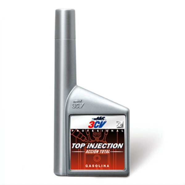 Recupera la potencia y eficiencia de tu motor con Top Injection Gasolina 3CV. Limpia inyectores y válvulas, reduce consumo y emisiones, y mejora aceleración y arranque.