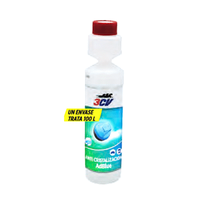 Compra el tratamiento anticristalización AdBlue 3CV 250 ml en Europacoche.com. Evita la formación de cristales, protege el sistema SCR y asegura un funcionamiento óptimo en tu coche diésel Euro 6.