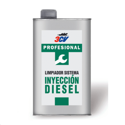 Limpiador inyección diésel 3CV para mejorar potencia, reducir emisiones y mantener limpio el sistema common rail.