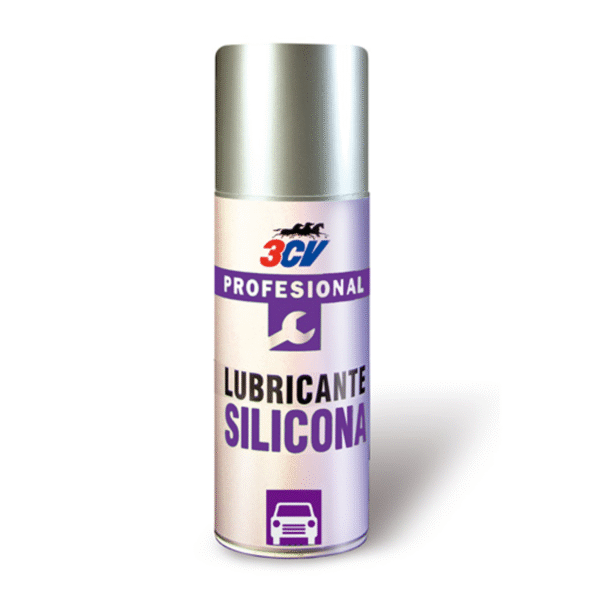Lubricante de Silicona 3CV – Aerosol 520 ml, ideal para piezas de plástico, metal, goma y madera. Lubricación limpia, invisible y resistente al agua y la corrosión.