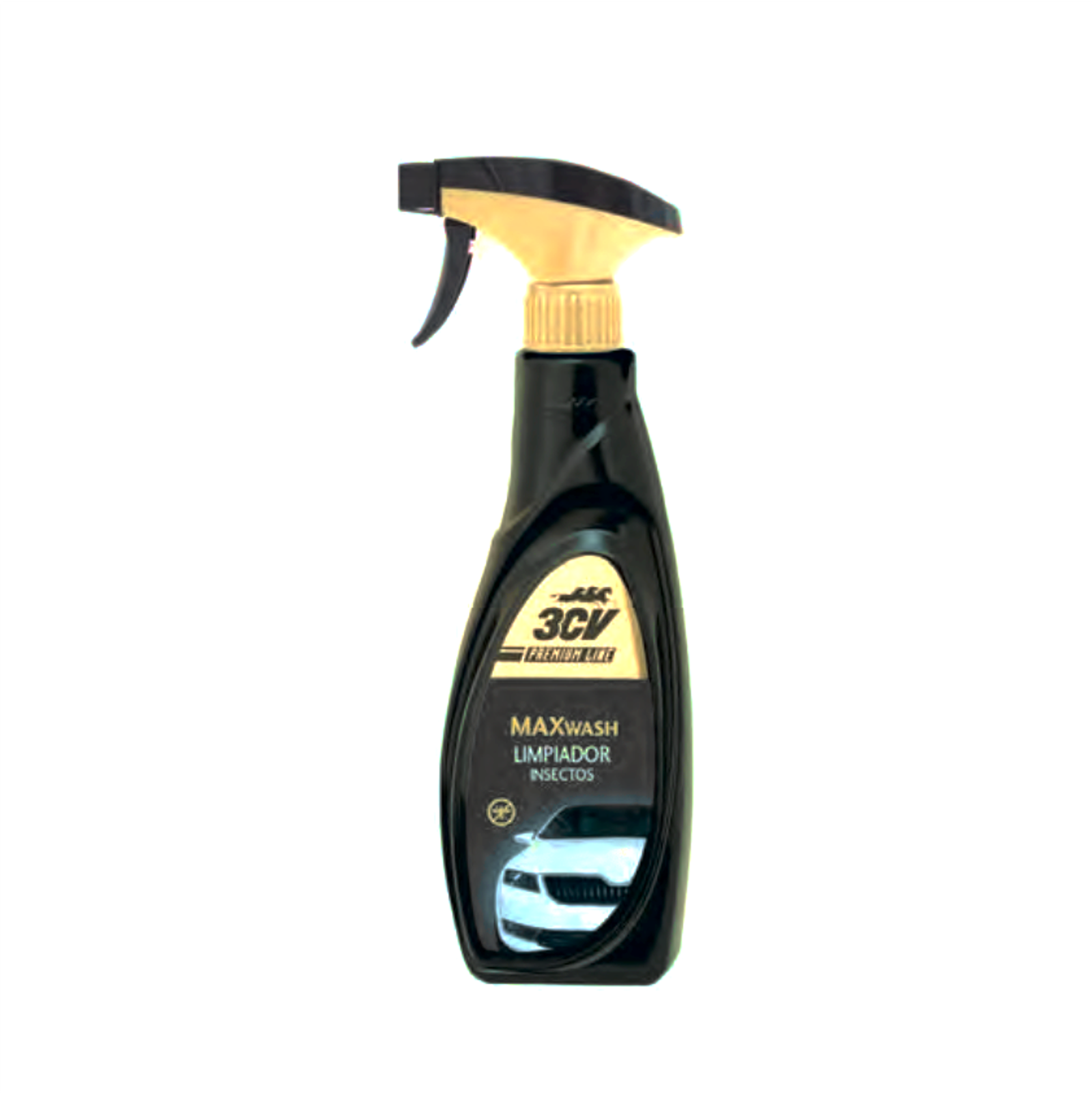 MAXWASH Limpiador Insectos 3CV 500 ml elimina fácilmente los restos de insectos adheridos en parabrisas, faros y carrocería. Su fórmula concentrada y segura asegura una limpieza rápida sin dañar la pintura ni las superficies plásticas del vehículo, dejando un acabado impecable y brillante. Ideal para mantener tu coche limpio después de viajes largos o zonas con alta presencia de insectos.
