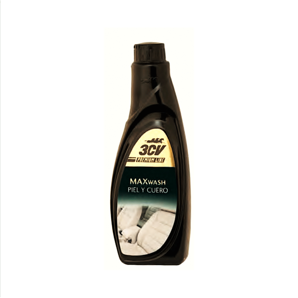 MAXWASH Piel y Cuero 3CV 500 ml es el tratamiento ideal para limpiar, hidratar y proteger superficies de cuero natural o sintético. Su fórmula premium devuelve la suavidad original, nutre el material y previene grietas o resequedad, manteniendo el aspecto elegante y cuidado del interior del vehículo.