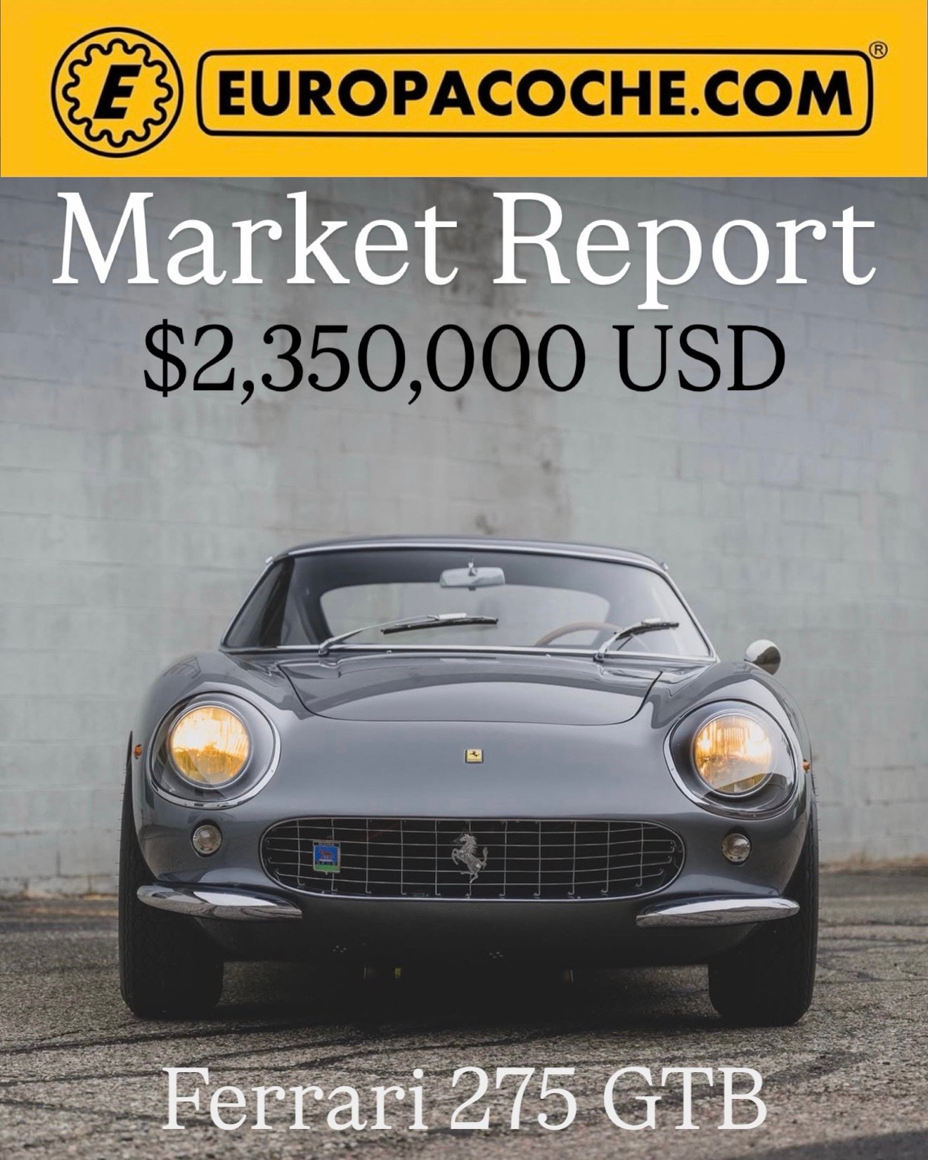 FERRARI 275 GTB - Europacoche Market Report