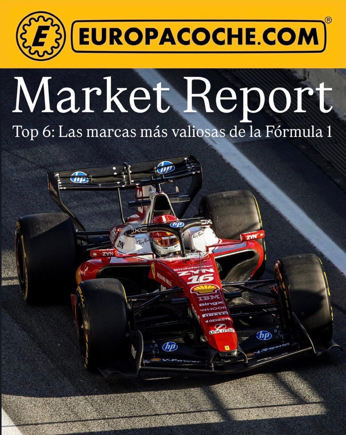 TOP 6 LAS MARCAS MAS VALIOSAS DE LA FORMULA 1 2026