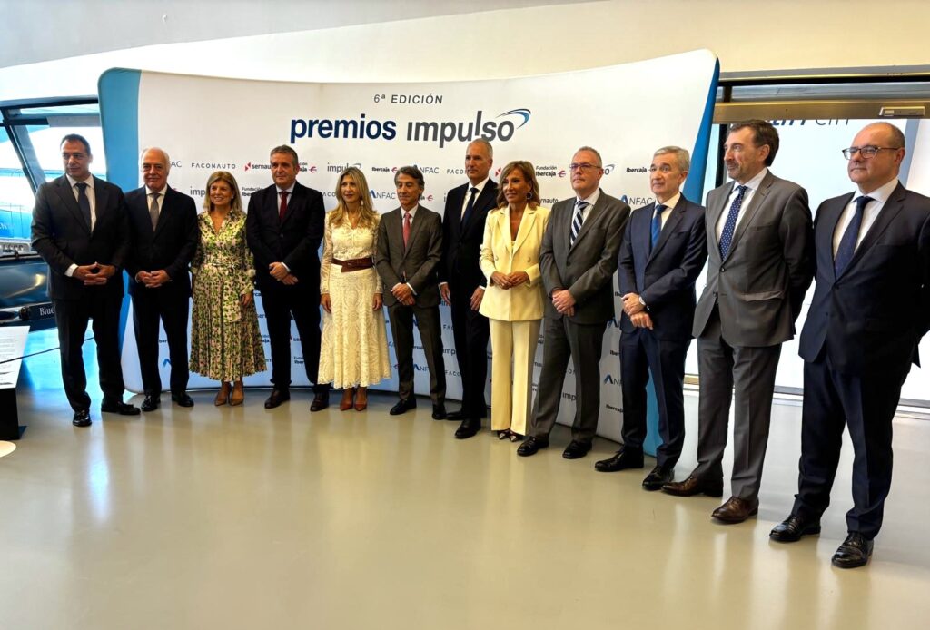 Ceremonia de entrega de los Premios Impulso 2026, organizada por ANFAC, FACONAUTO, SERNAUTO y Fundación Ibercaja, con participación de Europacoche.com.